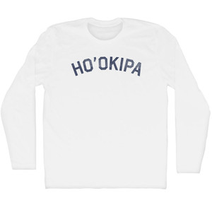 Ho'okipa Adult Cotton Long Sleeve T-shirt - White