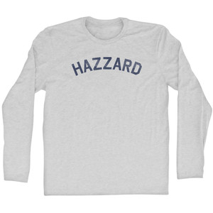 Hazzard Adult Cotton Long Sleeve T-shirt - Grey Heather