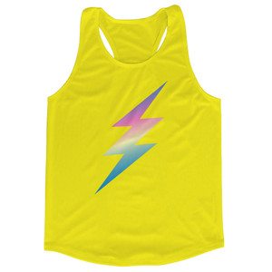 Lightning Bolt Running Track Tops Made In USA - Yellow