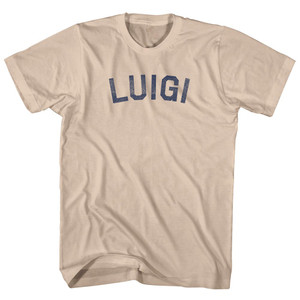 Luigi Adult Cotton T-shirt - Creme