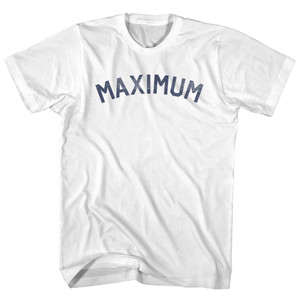 MAXIMUM Womens Cotton Junior Cut T-Shirt - White