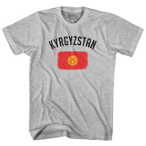 Kyrgyzstan Country Flag Heritage Youth Cotton T-shirt - Grey Heather Kyrgyzstan Country Flag Heritage Youth Cotton T-shirt - Grey Heather