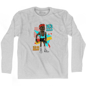 White Men Basketball Sidney Deane Its Pretty Its So Pretty Adult Cotton Long Sleeve T-shirt - Grey Heather