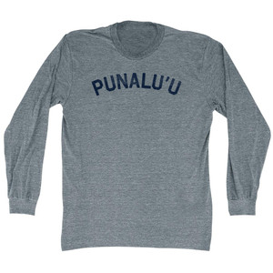 Punalu'u Adult Tri-Blend Long Sleeve T-shirt - Athletic Grey