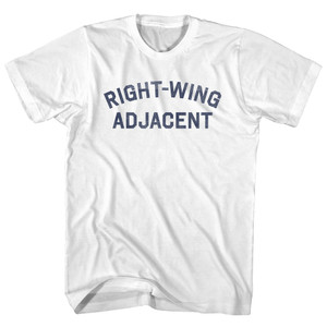 Right-wing Adjacent Womens Cotton Junior Cut T-Shirt - White