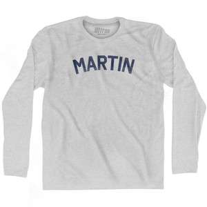 MARTIN Adult Cotton Long Sleeve T-shirt - Grey Heather