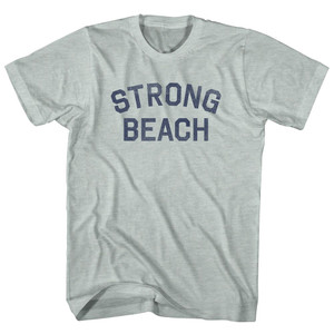 Strong Beach Adult Tri-Blend T-shirt - Athletic Cool Grey