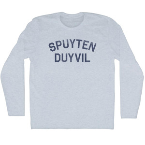 Spuyten Duyvil Adult Tri-Blend Long Sleeve T-shirt - Athletic White