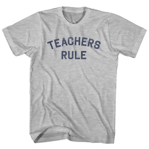 Teachers Rule Youth Cotton T-shirt - Grey Heather