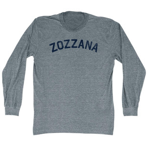 Zozzana Adult Tri-Blend Long Sleeve T-shirt - Athletic Grey
