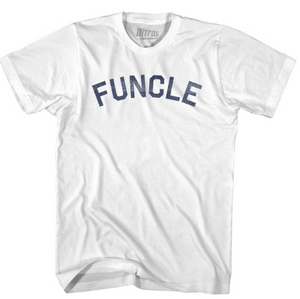 ADULT SMALL- Funcle Adult Cotton T-shirt - White- Final Sale Z480