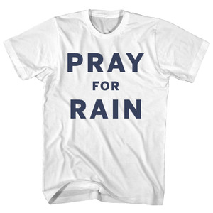 Pray For Rain Youth Cotton T-shirt - White