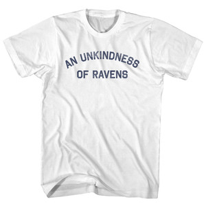 An Unkindness Of Ravens Adult Cotton T-shirt - White