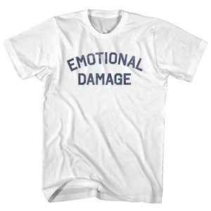 Emotional Damage Adult Cotton T-shirt - White