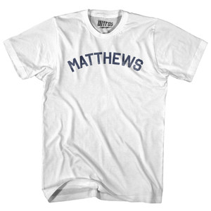 MATTHEWS Womens Cotton Junior Cut T-Shirt - White