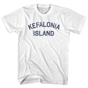 Kefalonia Island Adult Cotton T-shirt - White