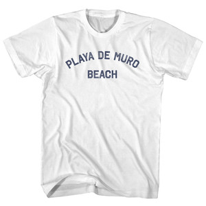 Playa De Muro Beach Youth Cotton T-shirt - White