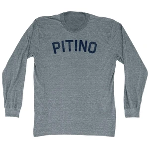 Pitino Adult Tri-Blend Long Sleeve T-shirt - Athletic Grey
