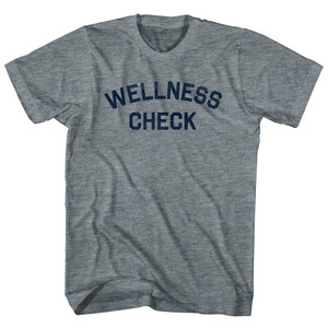 Wellness Check Adult Tri-Blend T-shirt - Athletic Grey