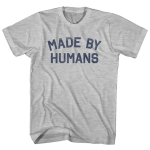 Made By Humans Adult Cotton T-shirt - Grey Heather