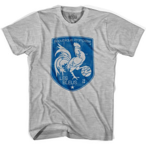 Ultras France Shield Ultras Soccer T-shirt - Grey Heather