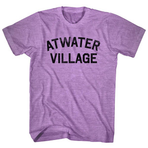 Atwater Village Adult Tri-Blend T-shirt - Athletic Purple