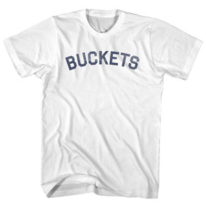Buckets Adult Cotton T-shirt - White