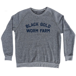Black Gold Worm Farm Adult Tri-Blend Sweatshirt - Athletic Grey