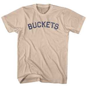 Buckets Adult Cotton T-shirt - Creme
