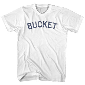 Bucket Adult Cotton T-shirt - White