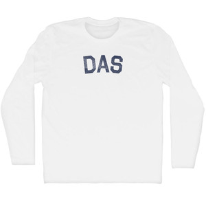 Das Adult Cotton Long Sleeve T-shirt - White