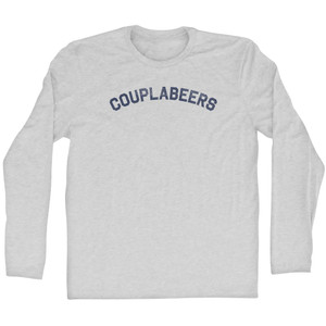 Couplabeers Adult Cotton Long Sleeve T-shirt - Grey Heather