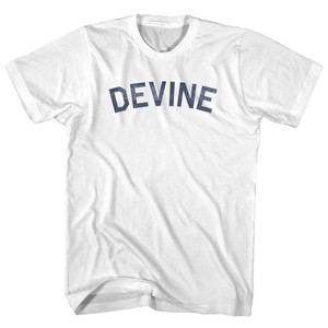 Devine Womens Cotton Junior Cut T-Shirt - White
