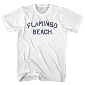 Flamingo Beach Youth Cotton T-shirt - White