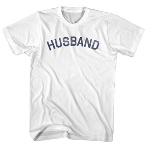 Husband Adult Cotton T-shirt - White