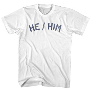 He Him Youth Cotton T-shirt - White