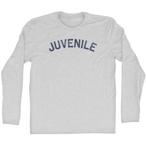Juvenile Adult Cotton Long Sleeve T-shirt - Grey Heather