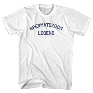 Spermatozoon Legend Womens Cotton Junior Cut T-Shirt - White