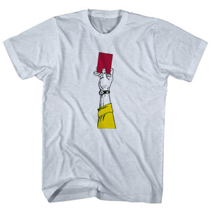 Red Card Soccer Adult Tri-Blend T-shirt - Athletic White
