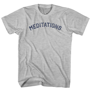 Meditations Youth Cotton T-shirt - Grey Heather