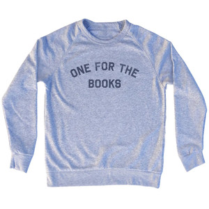 One For The Books Adult Tri-Blend Sweatshirt - Grey Heather
