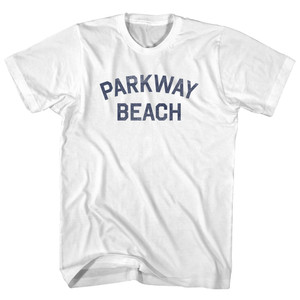 Parkway Beach Adult Cotton T-shirt - White