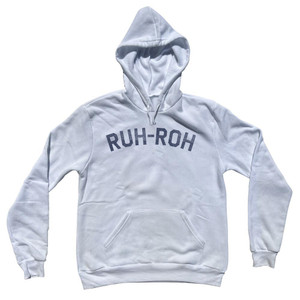 Ruh-Roh Adult Cotton Hoodie - White