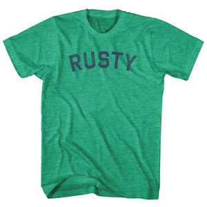 Rusty Adult Tri-Blend T-shirt - Athletic Green