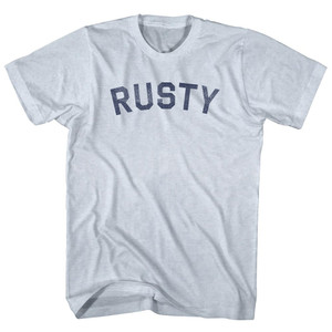 Rusty Adult Tri-Blend T-shirt - Athletic White