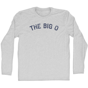 The Big O Adult Cotton Long Sleeve T-shirt - Grey Heather