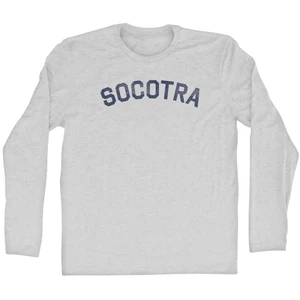 Socotra Adult Cotton Long Sleeve T-shirt - Grey Heather