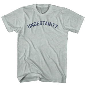 Uncertainty Adult Tri-Blend T-shirt - Athletic Cool Grey