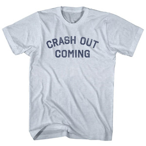 Crash Out Coming Adult Tri-Blend T-shirt - Athletic White