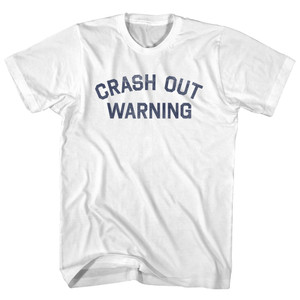 Crash Out Warning Youth Cotton T-shirt - White Crash Out Warning Youth Cotton T-shirt - White